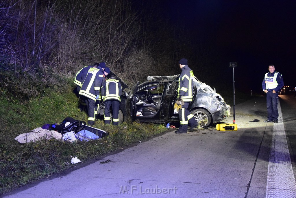 Schwerer VU A 4 Rich Olpe kurz vor AS Koeln Klettenberg P044.JPG - Miklos Laubert